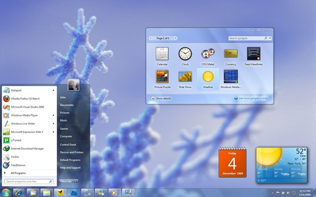 Download: Winter Fun Theme 2009 for Windows 7